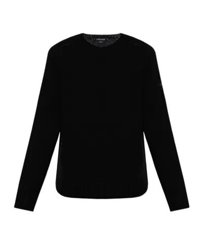 Canada Goose Long-sleeved Sweater In Black
