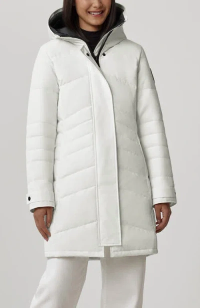 Canada Goose Lorette Hooded Puffer Parka In North Star White