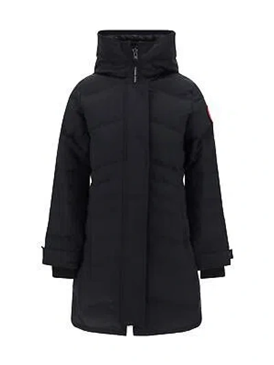 Pre-owned Canada Goose Lorette Parka With Hood In Black