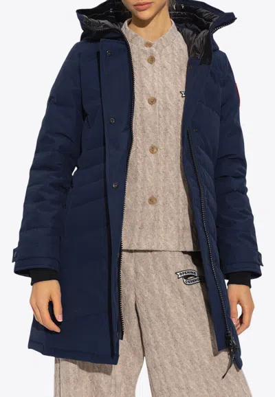 Canada Goose Lorette Quilted Parka In Navy