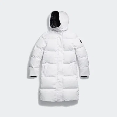 Canada Goose Louise Parka Mit Black Disc In Optic White