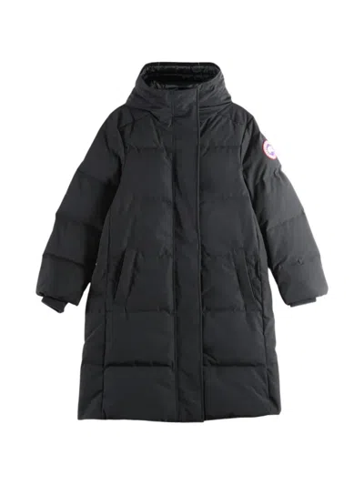 Canada Goose Louise Quilted Hooded Coat In Black