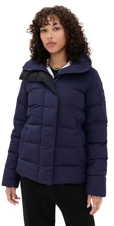 Canada Goose Lyndale Puffer Jacket Future Dusk In Blue