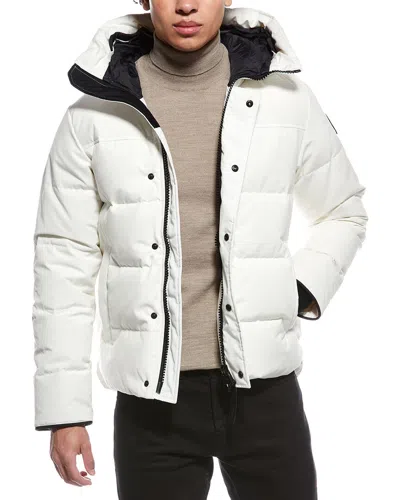 Canada Goose Macmillan Black Label Down Parka In White