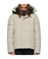 Canada Goose Macmillan Hooded Down Jacket In White