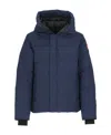 Canada Goose Hooded Parka With Zip Pockets And Cuffs In Black