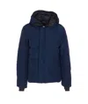 Canada Goose Hooded Parka With Zip Pockets And Cuffs In Blue