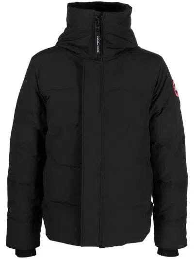 Canada Goose Macmillan Padded Jacket With Removable Hood In Black