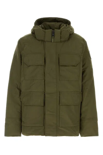 Canada Goose Maitland Cotton Parka Coat In Green