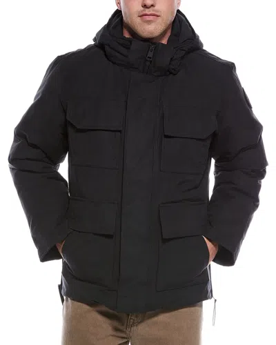 Canada Goose Maitland Padded Cotton-blend Canvas Down Parka In Black