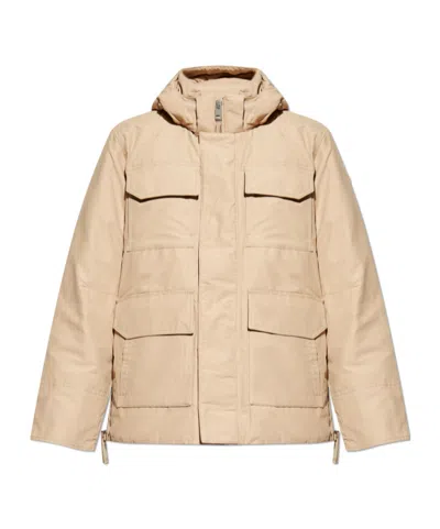 Canada Goose Maitland Hooded Down Jacket In Neutral