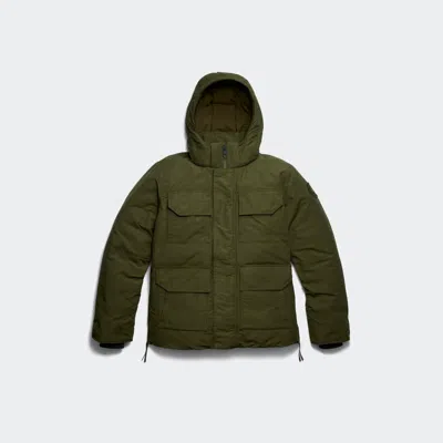 Canada Goose Maitland Cotton Parka Coat In Green