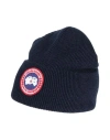 Canada Goose Man Hat Midnight Blue Size Onesize Merino Wool