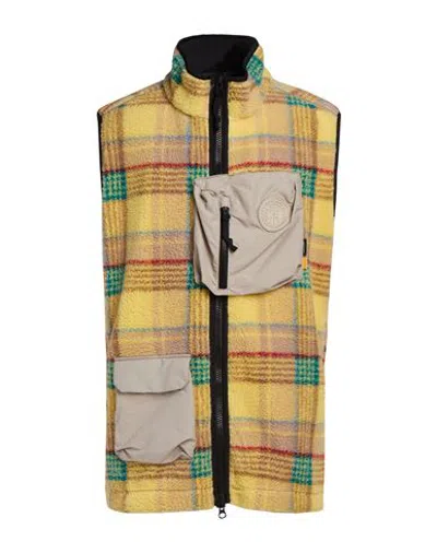 Canada Goose Man Vest Yellow Size Xxs Polyester, Wool