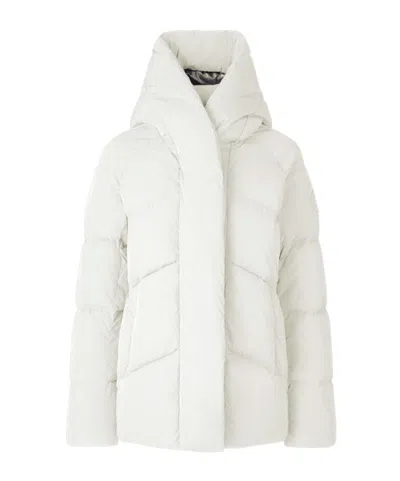 Canada Goose Marlow Hooded Puffer Jacket In White