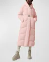 Canada Goose Marlow Belted Down Coat In Pink Quartz