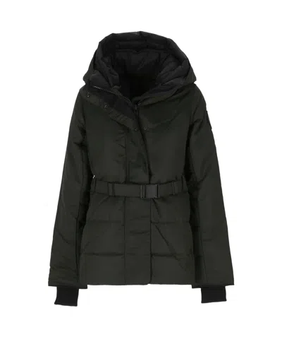 CANADA GOOSE CANADA GOOSE MCKENNA LOGO PATCH BELTED JACKET