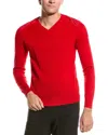 Canada Goose Mcleod Wool V-neck Sweater In Red