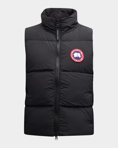Canada Goose Quilted Logo-patch Gilet In Black