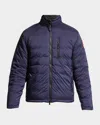 Canada Goose Men & Apos;s Lodge Zip-front Puffer Coat In Blue