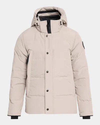 Canada Goose Men & Apos;s Wyndham Black Label Down Parka In Limestone