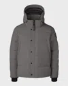 Canada Goose Men & Apos;s Wyndham Parka W/ Removable Hood In Gray