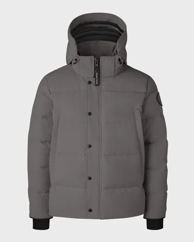 Canada Goose Men & Apos;s Wyndham Parka W/ Removable Hood In Gray