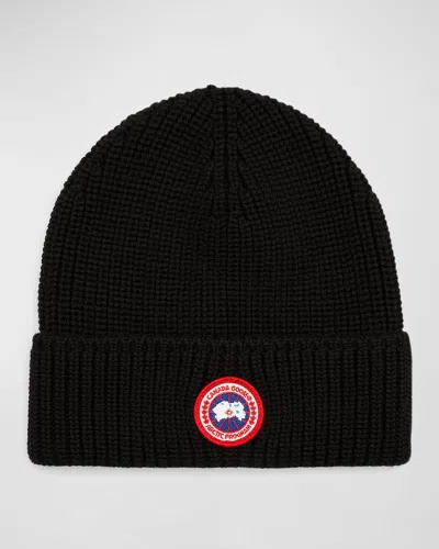 Canada Goose Black Rib Beanie