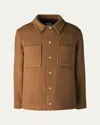 Canada Goose Wool Balas Overshirt In Dark Desert Sand