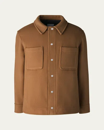 Canada Goose Wool Balas Overshirt In Dark Desert Sand