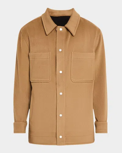 Canada Goose Men's Balas Wool Overshirt In Dark Desert Sand