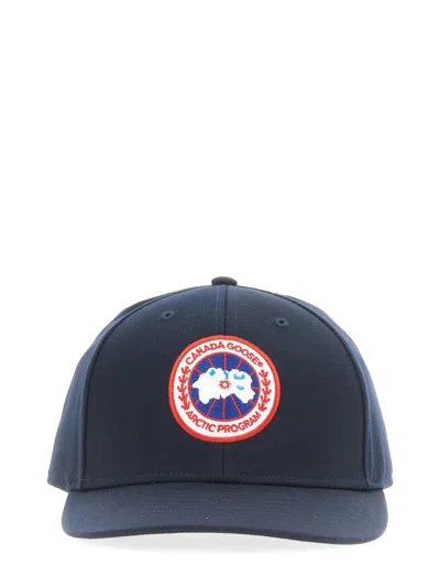 CANADA GOOSE CANADA GOOSE MEN BASEBALL HAT WITH LOGO PATCH