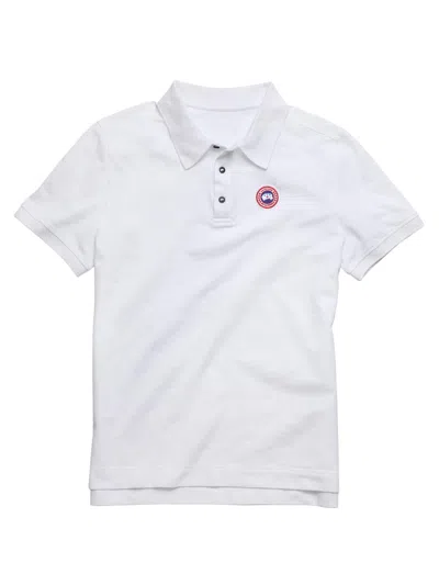 Canada Goose Men Beckley Polo Shirt In Structured Cotton In Yellow