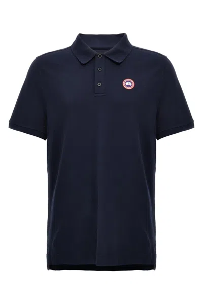 Canada Goose Logo Beckley Polo Shirt In Black