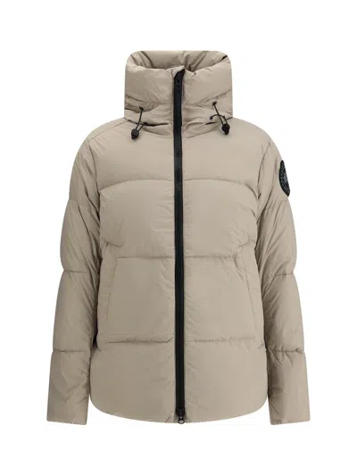 CANADA GOOSE CANADA GOOSE MEN BLACK NYLON CROFTON PUFFER MATTE