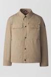Canada Goose Burnaby Tech Fabric Jacket For Men In Desertsand