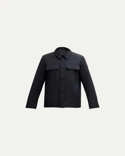 Canada Goose Men's Burnaby Work Shirt In Black
