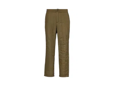 Pre-owned Canada Goose Men's  Carlyle Quilted Badge Pants In Military Green