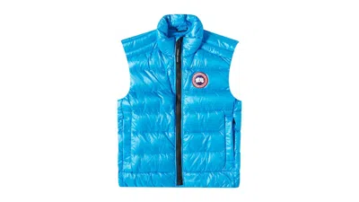Pre-owned Canada Goose Men's  Crofton Vest In Glacier Blue