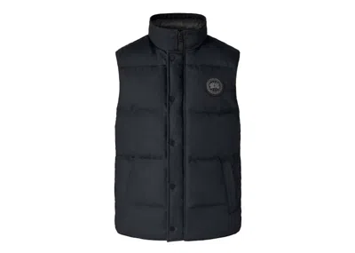 Pre-owned Canada Goose Men's  Garson Wool Vest In Atlantic Navy Blue