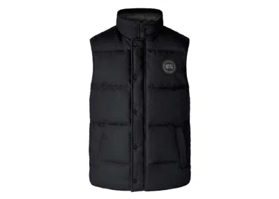 Pre-owned Canada Goose Men's  Garson Wool Vest In Carbon Melange In Gray