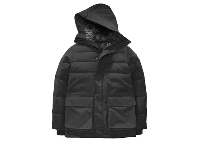 Pre-owned Canada Goose Men's  Label Wedgemount Parka In Jacket Black