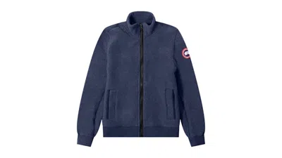 Pre-owned Canada Goose Men's  Lawson Fleece Jacket In Atlantic Navy Blue