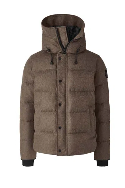Pre-owned Canada Goose Men's  Macmillan Wool Parka In Jacket Quicksand Melange