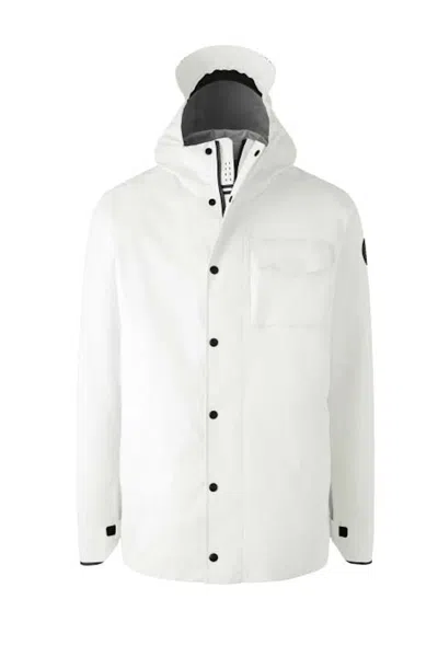 Pre-owned Canada Goose Men's  Nanaimo Black Label Jacket In North Star White