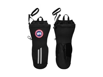 Pre-owned Canada Goose Men's  Snow Mantra Badge Mitts Mittens In Black
