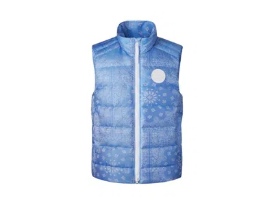 Pre-owned Canada Goose Men's  X Concepts Bandana Crofton Vest In Polar Sky Blue