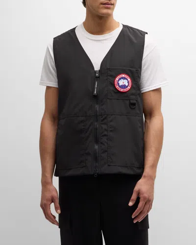 Canada Goose Black Polyester Blend Canmore Sleeveless Jacket