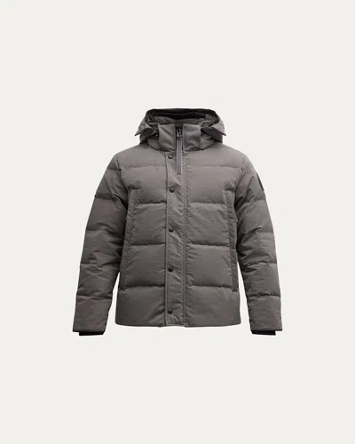 Canada Goose Men's Coated Wyndham Black Label Parka In Gray