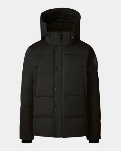Canada Goose Men's Coated Wyndham Black Label Parka In Volcano